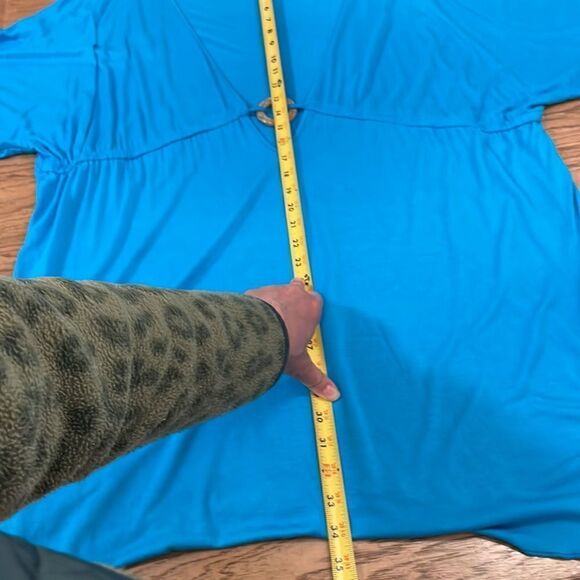 DOTTI WOMAN TURQUOISE BEACH COVER UP.  NEW WITH TAGS - Picture 4 of 7